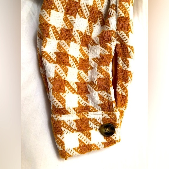 HERSY Gold White Bomber Style Jacket Full Zip Style HJ0019A Size Small - Picture 7 of 16